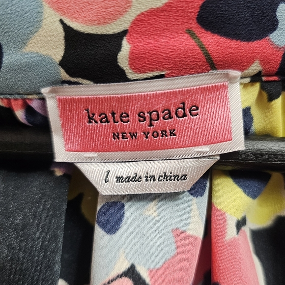 Kate Spade Wildflower Bouquet Blouse LARGE - Picture 5 of 8